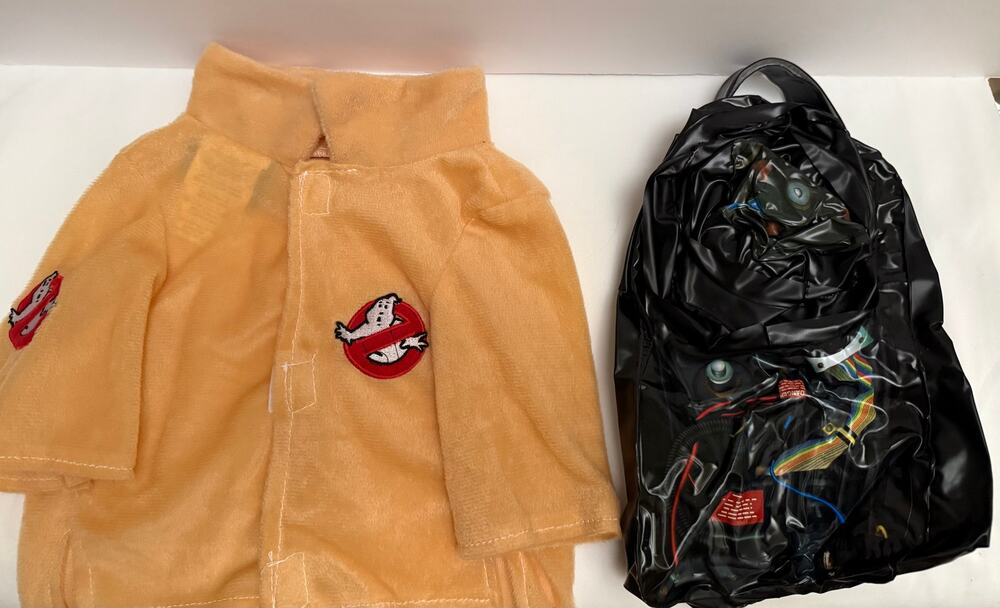 Rubies Ghostbusters Shirt Pet Costume Size M Outfit with Inflatable Proton Pack